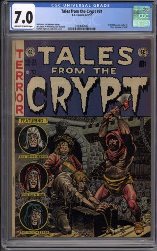 Tales From The Crypt 31 Cgc 7.  0 (ow - W) Torture Bondage Pre - Code Horror