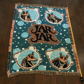 Vintage Star Wars Woven Tapestry Throw Blanket By The Northwest Made In Usa