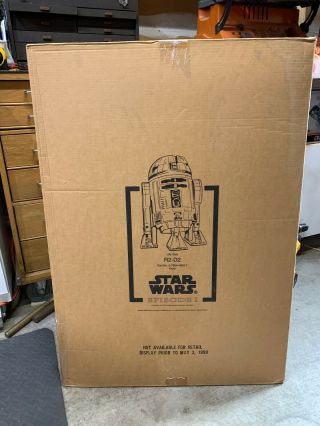 Rare Star Wars Life Size R2 - D2 Cardboard Display Kit - The Phantom Menace