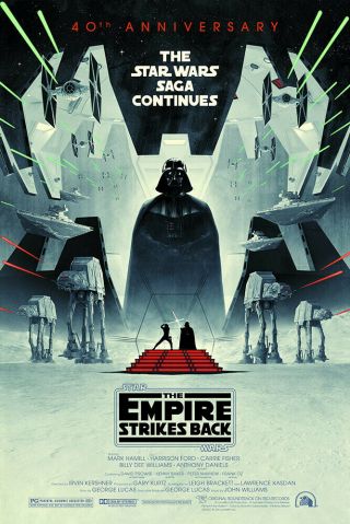 The Empire Strikes Back 40th Anniversary Poster 27 X 40 Ds Not Reprint