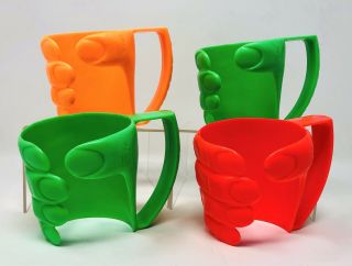 Rare Vintage 70’s 7 - Eleven Coffee / Drink Hand Cup Holders W/ Slurpee Cups