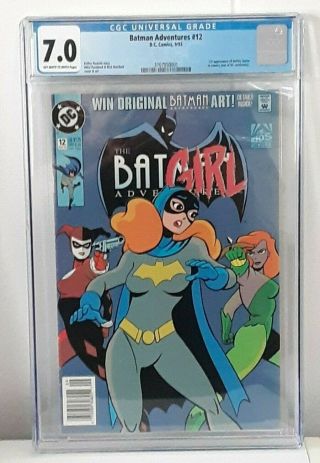 Batman Adventures 12 Cgc 7.  0 Newstand Edition 1st Appearnace Of Harley Quinn
