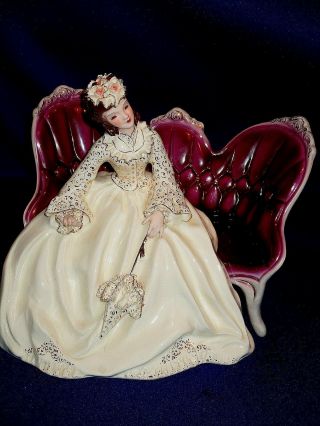Florence Ceramics Figurine Elizabeth With Parasol