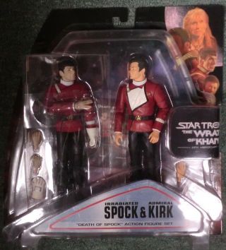 Star Trek Ii Wrath Of Khan Death Of Spock & Admiral Kirk Figure Set