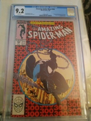 Spiderman 300.  Cgc 9.  2.  White Pages.  Smoke Home.