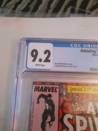 spiderman 300.  Cgc 9.  2.  White pages.  Smoke home. 2