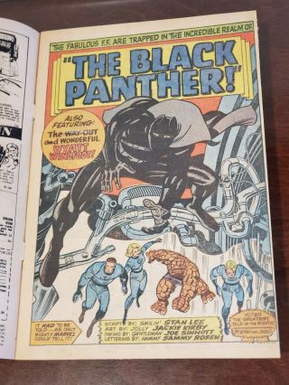 Fantastic Four 52 Vol 1 Higher Grade 1st App of the Black Panther 3