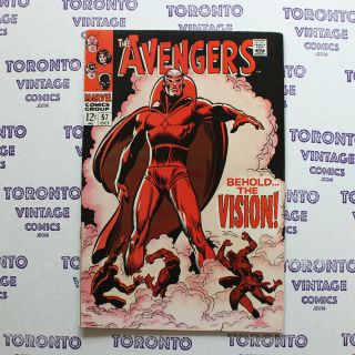 Avengers 57 [1968,  Marvel] Key Book / Vision First Sa Appearance