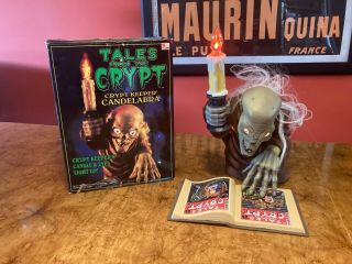 Vtg 1996 Tales From The Crypt Keeper Haunted Candelabra Halloween Decoration Box
