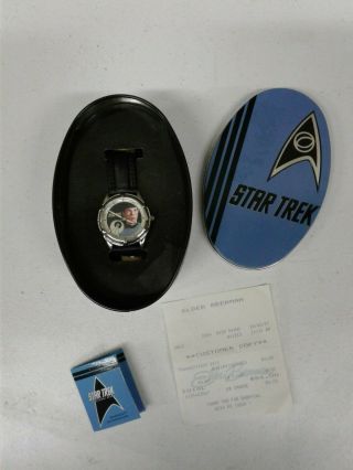 Nos Star Trek Limited Edition Spock Fossil Mens Wrist Watch Near 2053/5000