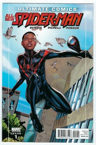 2011 Ultimate Comics All - Spider - Man 1: Miles Morales Unmasked Variant