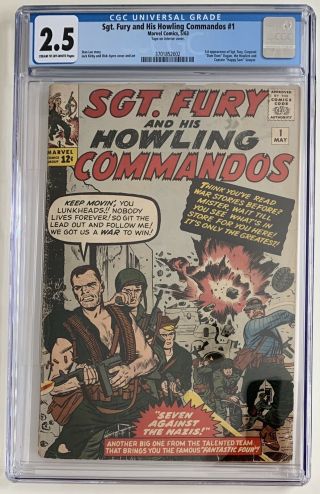 (1963) Sgt.  Fury And His Howling Commandos 1 Cgc 2.  5 Cream/owp