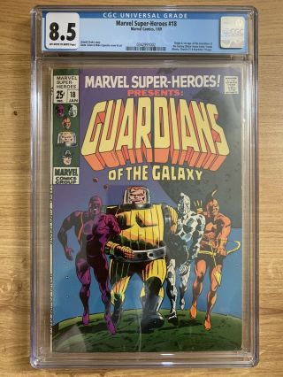 1969 Marvel - Heroes 18 Cgc 8.  5 Vf,  1st Appearance Guardians Of The Galaxy