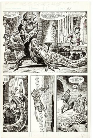 John Buscema Ernie Chan Comic Art - Savage Sword Of Conan 99 Pg 47