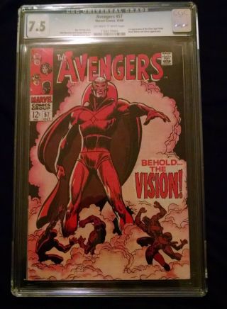 1968 Marvel The Avengers 57 Cgc 7.  5 Off White To White Pages