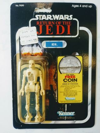 Vintage Star Wars Rotj 8d8 Moc 77 - Back Kenner 1983 Never Opened