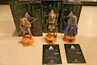 Stargate Complete Set Ra & Anubis & Horus 1994 Limited Edition - Applause
