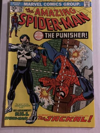 Spider - Man 129 Vol 1 Mid 1st App Of The Punisher