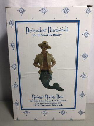 December Diamonds 2014 Ranger Rocky Bear Merman Ornament 55 - 90836 W/ Tags