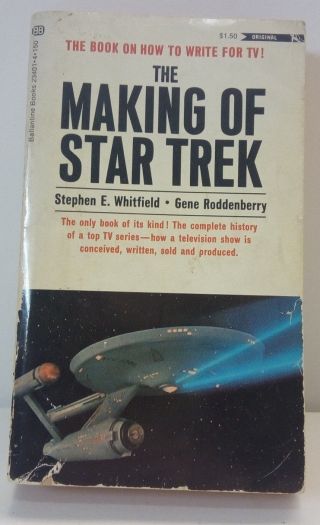 The Making Of Star Trek - Whitfield,  Gene Roddenberry - How To Write For Tv Rare