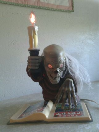 Vintage Tales From The Crypt Halloween Cryptkeeper Light Up Candelabra 1996