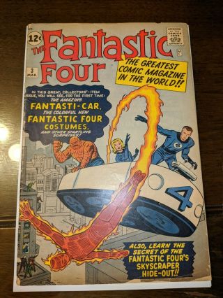 Fantastic Four 3 Gd,  2.  5 1962