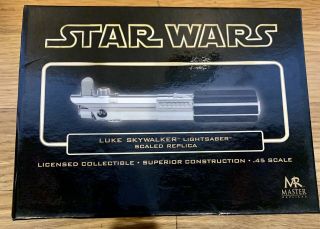 Master Replicas.  45 Scaled Luke Skywalker Anh Lightsaber Hilt Sw - 325 Star Wars