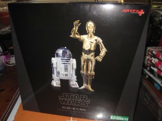 Star Wars - Artfx R2 - D2 & C - 3po 1/10 Scale 2011 Model By Kotobukiya -