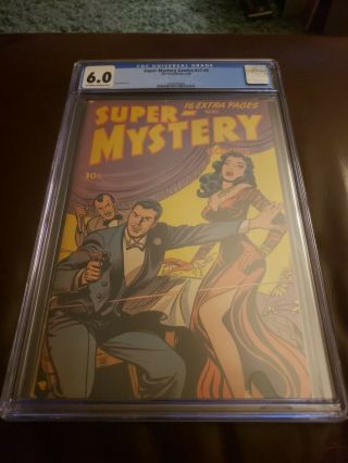 - Mystery Comics V7 5 Cgc 6.  0 Ow/w Golden Age Mystery & Horror Ace 1948