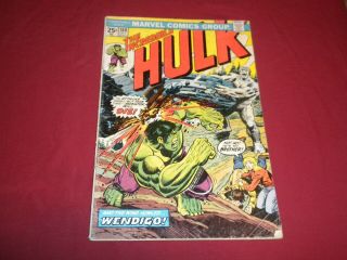 Incredible Hulk 180 Marvel 1974 Bronze Age 4.  5/vg,  Comic 1st Wolverine (cameo