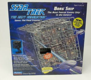 Star Trek The Next Generation Borg Cube Ship Playmates Stock 6158 1994
