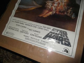 Rare Vintage Star Wars Soundtrack Store Poster 1977 1982 NOS 3