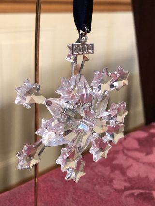 SWAROVSKI Crystal Annual Snowflake Ornament 2004 No Box 631562 2