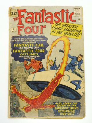 Fantastic Four 3 1962 Marvel Comics Stan Lee Jack Kirby Thor Hulk