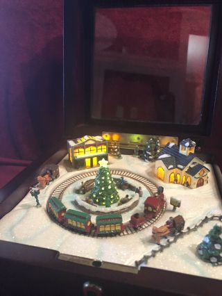 Mr Christmas Train Music Box - Lights Work Train And Makes The Circle