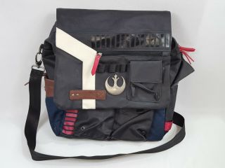 Star Wars Han Solo Utility Bag Bioworld Black Rebel Logo Messenger Backpack