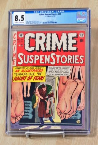 Crime Suspenstories 11 Cgc 8.  5 Ec Comics Pre Code Horror Murder Cover