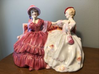 Royal Doulton The Gossips Figurine Signed Ap - Hn2025 - Retired 1949