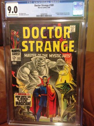 Doctor Strange 169 (jun 1968,  Marvel) 9.  0 Cgc Cream To Off - White Pages