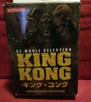 Sf Movie Selection Mini 4 " Figure King Kong Konami Japan.  Plastic Still