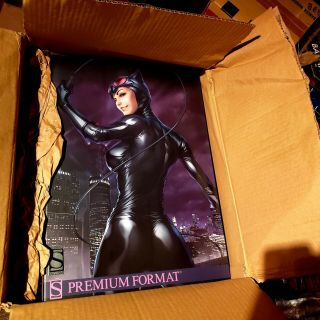 Sideshow Premium Format Catwoman Statue Exclusive Bag Of Jewels Hand Le 2000