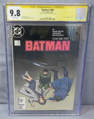 Batman 404 (frank Miller Signed,  1st Catwoman,  Year One) Cgc 9.  8 Nm/mt Dc 1987