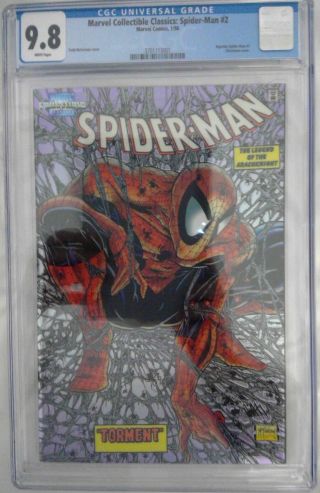Spider - Man 1 Chromium Cgc 9.  8 Marvel Collectible Classics 2