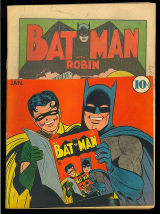 Batman 8 Unrestored Early Golden Age Joker Story Dc Superhero Comic 1941 Pr