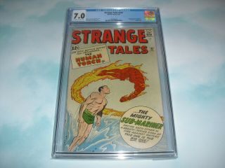 Strange Tales 107 Cgc 7.  0 W/ Ow/w Pages From 1963 Classic Cover Not Cbcs