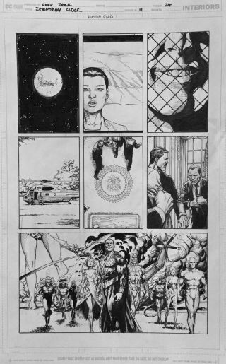 Gary Frank Doomsday Clock Comic Art 11 P24,  Batman,  Watchmen,  Superman