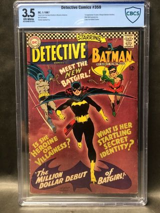 Detective Comics 359 Cbcs 3.  5 1967 1st Batgirl Barbara Gordon