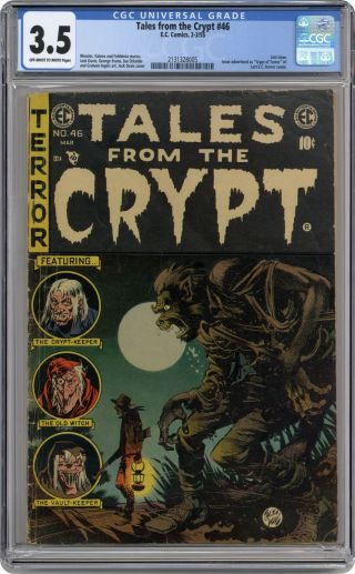 Tales From The Crypt 46 Cgc 3.  5 1955 2131328005