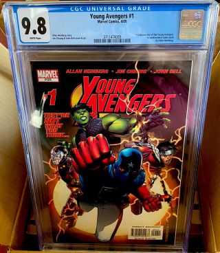 Young Avengers 1 Cgc 9.  8 1st Kate Bishop & Young Avengers Marvel (2005) Nm/mt