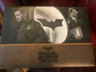 John Blake And Jim Gordon With Bat - Signal Mms 275 1/6 Scale Collectible